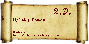 Ujlaky Domos névjegykártya